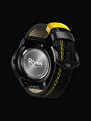 Black & Yellow Leather Strap (Adjustable)